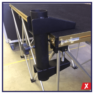 Handrail G Clamp for use on staging