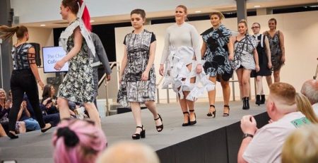 South Yorkshire fashion show event on a NexGen staging podium