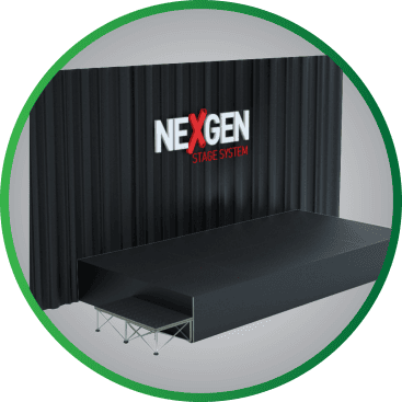 Backdrop drapes and Pipe systems for staging backdrop events