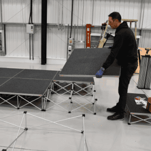 portable stage - deck platforms and riser legs