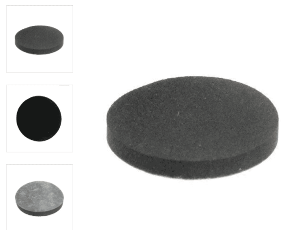 Staging Floor Pads - Adhesive This spare parts fits underneath the riser foot (black block) when the floor is to be protected. Its also useful for grip and sound deadening. This helps stop stage bounce and can be useful on polished floors, such as wooden floor boards, and some other surfaces. The rubber pads come rubber-floor-pads