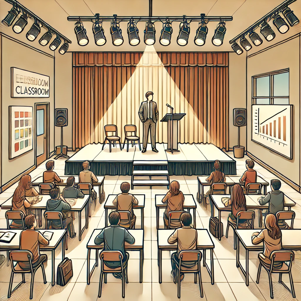 classroom stage platform