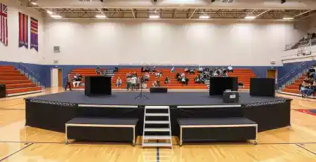 space-saving convenience Stage Risers