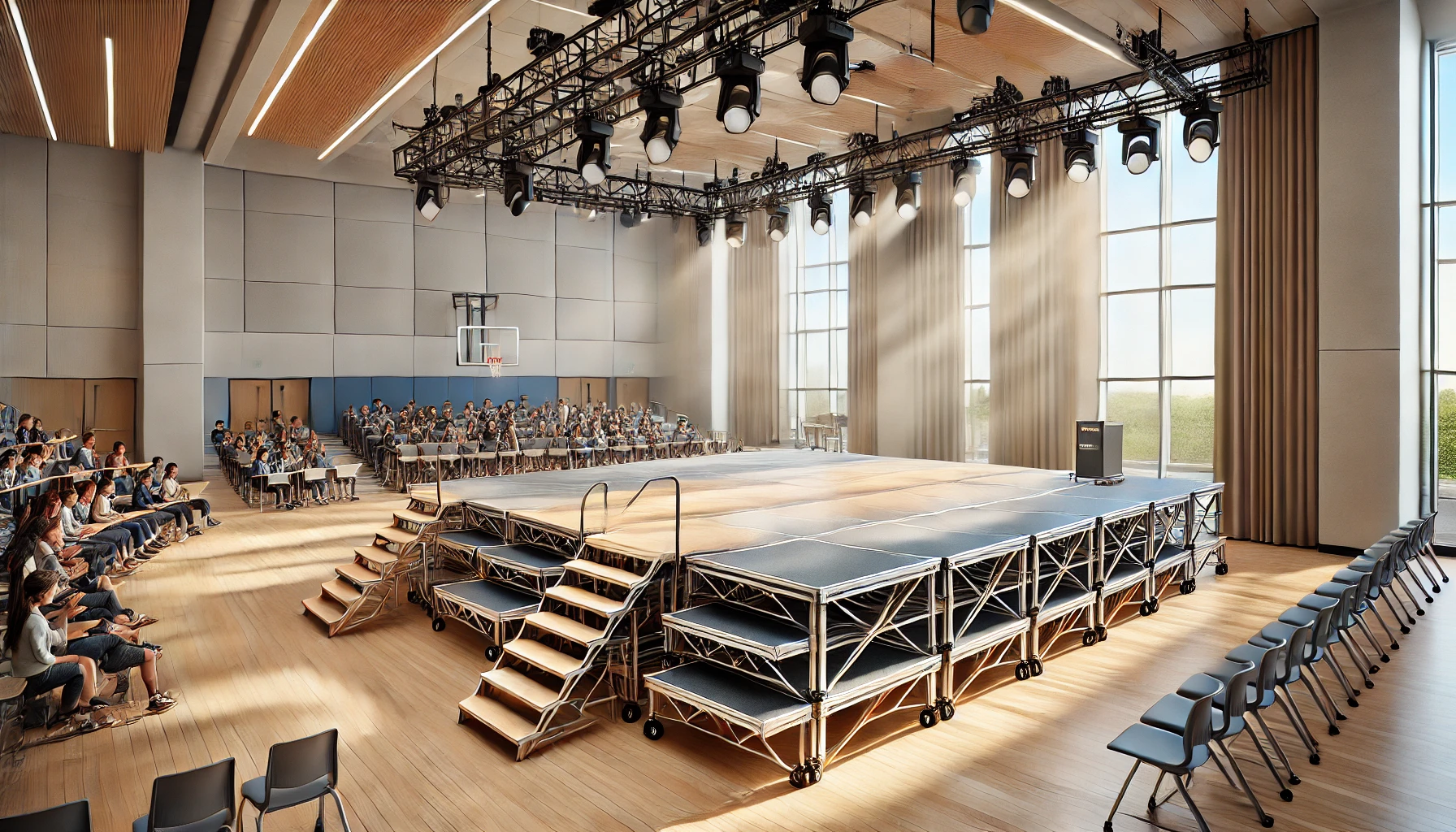 modular school staging solutions