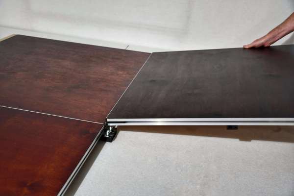 240bce00-a90d-4a0e-b4ac-2e8dfeed3496 - NexGen Portable Staging & Dancefloors NexGen Dance Floor Deck - 1x1m Platform TOTALLY MAGNETIC - NO LOCKS TO REPLACE... EVER! High Performance – The new high performance NexGen Platinum ECO friendly - Magnetic Dancefloor Deck is a lock-free dance deck that is specially designed for fast reliable assembly, with proven performance and speed when using NexGen Connection Kit. Its efficient