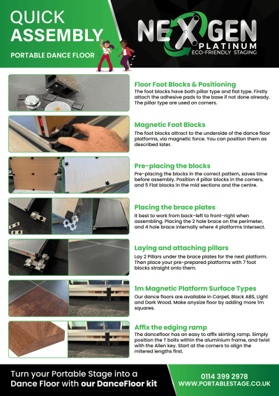 nexgen dance floor assembly guide