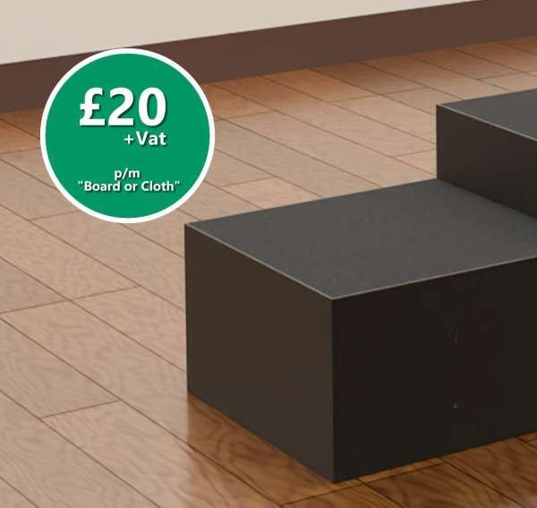 single_Fascial_header - NexGen Portable Staging & Dancefloors NexGen SteelCity Modules - (3×2m Stage Package) Choose Any Surface and any height combo. A medium‑sized, professional staging solution with magnetic simplicity and Sheffield‑engineered strength. Fast magnetic assembly: Six super‑fast magnetic connection deck panel modules — no locks, no tools, no fuss. Package contents: (6) 1×1m SteelCity deck platforms with risers at your choice of Staging Fascia Boards